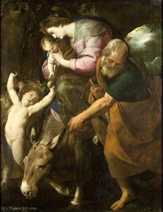 Cerano, Flight Into Egypt, Bristol — Giovanni Battista Crespi