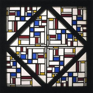 Composition With Window With Coloured Glass Iii — Theo Van Doesburg