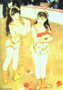 Jugglers At The Cirque Fernando, The Art Instit — Pierre-auguste Renoir