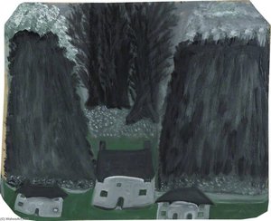 Trees And Cottages — 알프레드 월리스