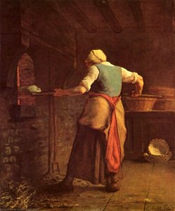 Frau Beim Brotbacken — Jean-françois Millet