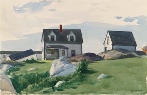 Houses Of Squam Light, Gloucester — Edward Hopper
