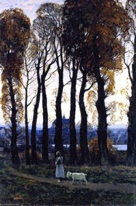 Girl With Goat — Clarence Alphonse Gagnon