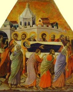 Maestó (avant, Panneaux Couronne), La Procession Funéraire. — Duccio Di Buoninsegna