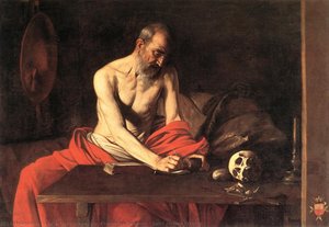 Saint Jerome Writing — Cecco Del Caravaggio (francesco Buoneri)