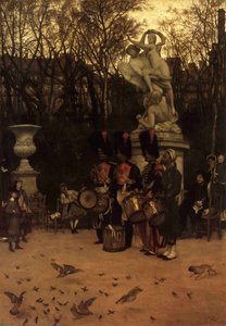 Beating The Retreat In The Tuileries Gardens — Jacques Joseph Tissot