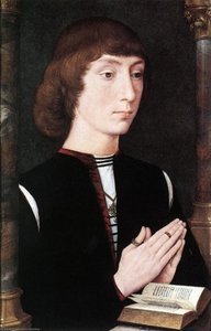 Young Man At Prayer — Memling, Hans