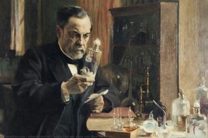 Louis Pasteur Dans Son Laboratoire De L — Albert Edelfelt