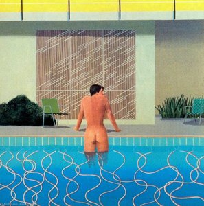 Peter Getting Out Of Nick's Pool — David Hockney