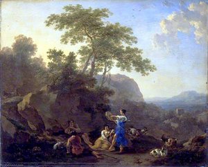 The Musical Shepherdess — Nicolaes Pietersz Berchem
