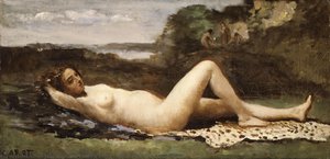Bacchante Dans Un Paysage — Jean-baptiste-camille Corot