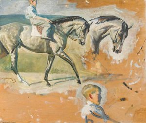 Studio Di Un Ragazzo E Di Un Cavallo Da Corsa Di Due Anni — Sir Alfred James Munnings