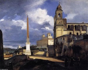 San Trinità Dei Monti And The Villa Medici, Rome — François Marius Granet