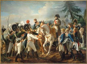 Napoléon Harangue Les Troupes Bavaroises Et Wurtembourgeoises À Abensberg, 20 Avril 1809 — Jean-baptiste Debret