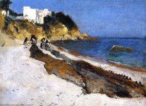 Scena De Plajă Marocană (cunoscută Și Drept Coasta Algerului) — John Singer Sargent