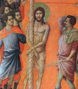 Flagellation Of Christ (fragment) — Duccio Di Buoninsegna