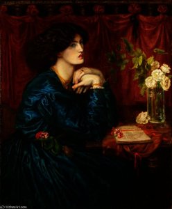 Vestido Azul De Seda (jane Morris) — Dante Gabriel Rossetti