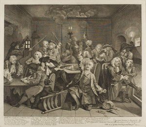 Plate Six, From A Rake's Progress — William Hogarth