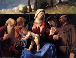 Madonna And Child With Saints — Lorenzo Lotto