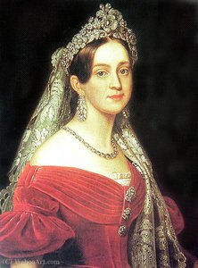 Duchess Marie Frederike Amalie Of Oldenburg, Queen Of Greece — Karl Joseph Stieler