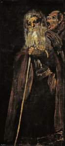 Zwei Alte Männer / Zwei Mönche / Ein Alter Mann Und Ein Mönch — Francisco José De Goya Y Lucientes