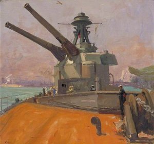 The Guns, Hms 'terror' — Sir John Lavery