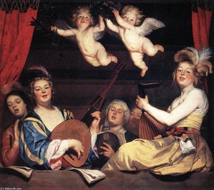 Concerto Su Un Balcone — Gerard Van Honthorst