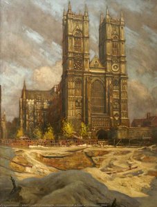 Excavating For Westminster Hall In Front Of Westminster Abbey — John Crealock