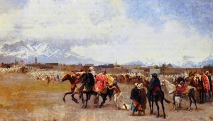 Powder Play - City Of Morocco, Outside The Walls — Edwin Lord Weeks