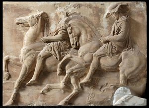 Block Ix Of The West Frieze. — Pheidias Of Athens