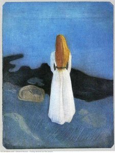 Mujer Joven En La Costa — Edvard Munch