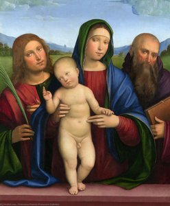 The Virgin And Child With Two Saints — Francesco Francia (francesco Raibolini)