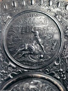 Shield For Francesco I De' Medici (detail) (11) — Benvenuto Cellini