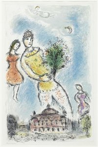 Všetko Je V Nebi Nad Operou — Marc Chagall