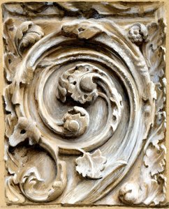Spiral Relief, North Transept Door, Rouen Cathedral — John Ruskin