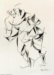 Dynamismus Des Menschlichen Körpers: Boxer — Umberto Boccioni