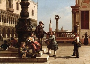 Young Musicians In Piazza San Marco - Venice — Antonio Ermolao Paoletti