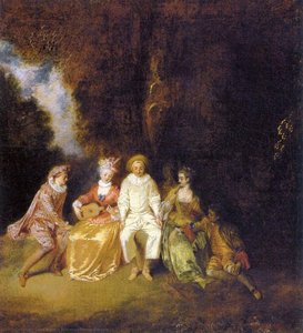 Pierrot Content — Jean-antoine Watteau