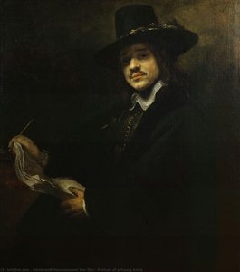 Porträt Eines Jungen Künstlers — Rembrandt Van Rijn