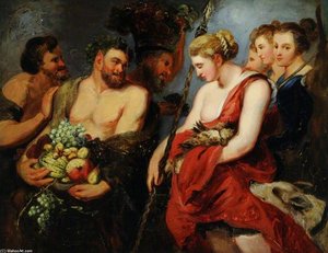 Diana, Returning From The Chase — William Etty