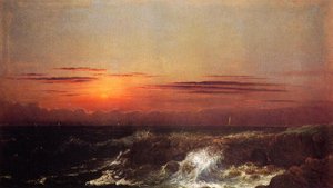 Sunset At Sea — Martin Johnson Heade