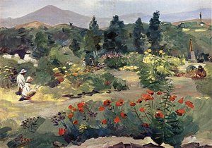 In The Botanical Garden — Martiros Sarian