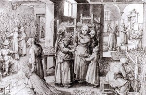 Silkworm Farm — Johannes Stradanus (jan Van Der Straet)