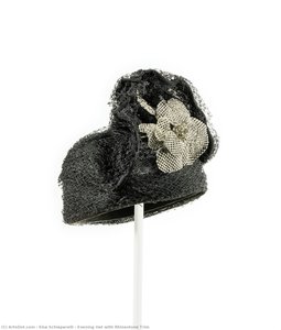 Evening Hat With Rhinestone Trim — Elsa Schiaparelli