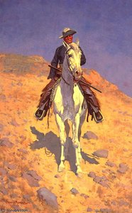 Self Portrait On A Horse — Frederic Remington