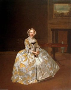 Portrait Of A Woman In An Interior — Arthur William Devis