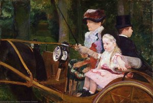 Woman And Child Driving — Mary Stevenson Cassatt