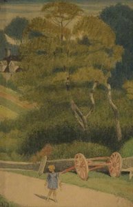 A Lane In Gloucestershire, Near Painswick — Joseph Edward Southall