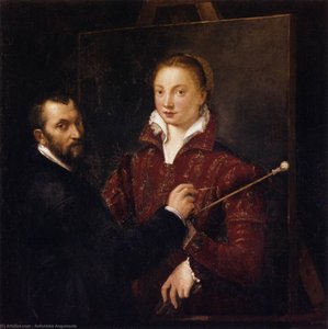 Bernardino Campi Painting Sofonisba Anguissola — Sofonisba Anguissola