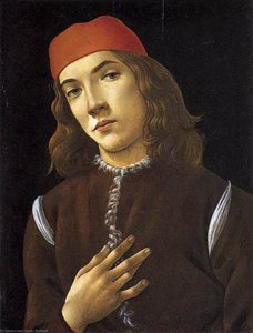 Porträt Eines Jungen Mannes — Sandro Botticelli